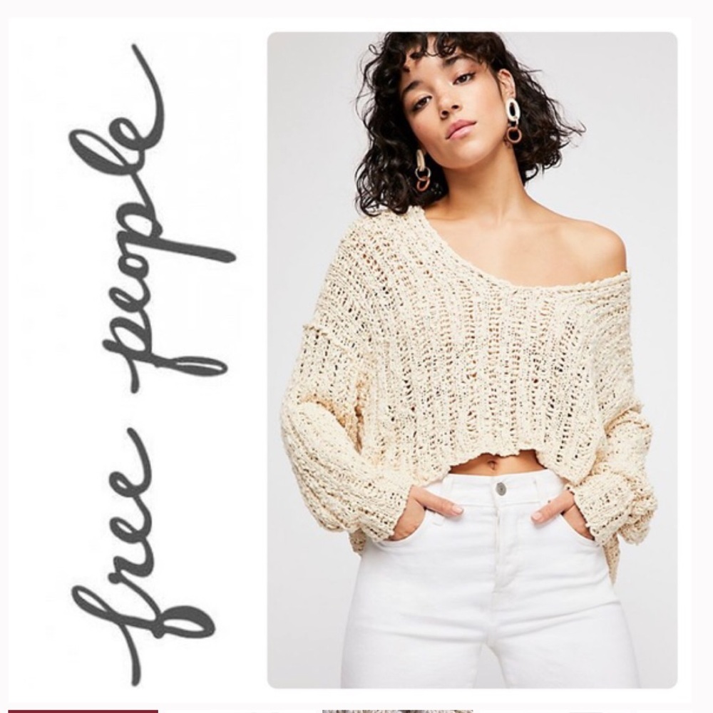COPY - $108😍 Free People Beach Comber V-Neck Sweater